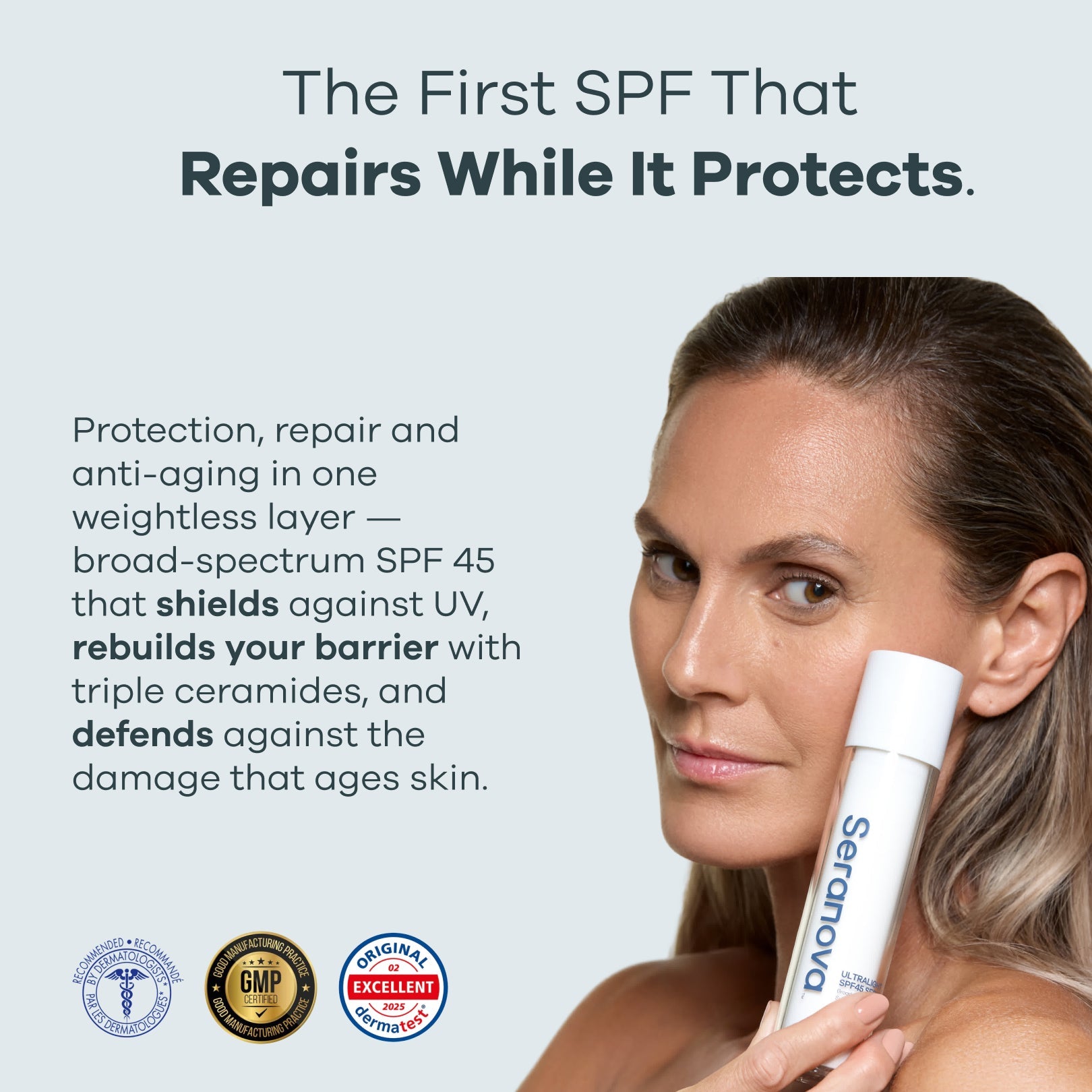 SPF 45 Liquid Serum - Seranova